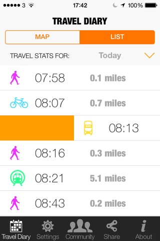 WeCycle - Make cycling safer by showing transport planners where you bike, whatever your moves or travel screenshot 2