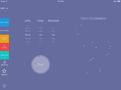 Expoly (long exposure calculators) for iPad screenshot 2