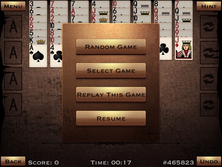 FreeCell iPad edition