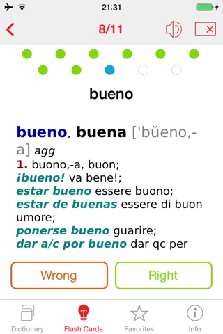 Italian - Spanish Berlitz Basic Talking Dictionary screenshot 3