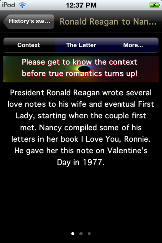 History's Sweetest Love Letters screenshot 2
