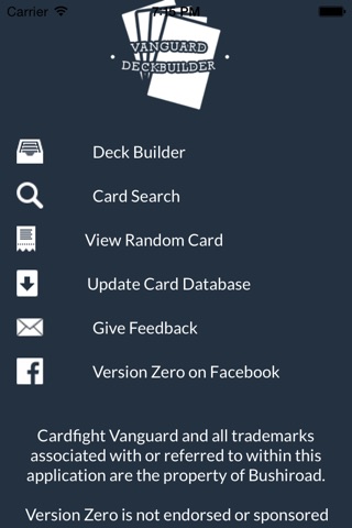 Vanguard Deckbuilder screenshot 2