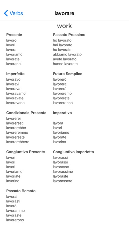 Italian Verb Test Lite screenshot-4