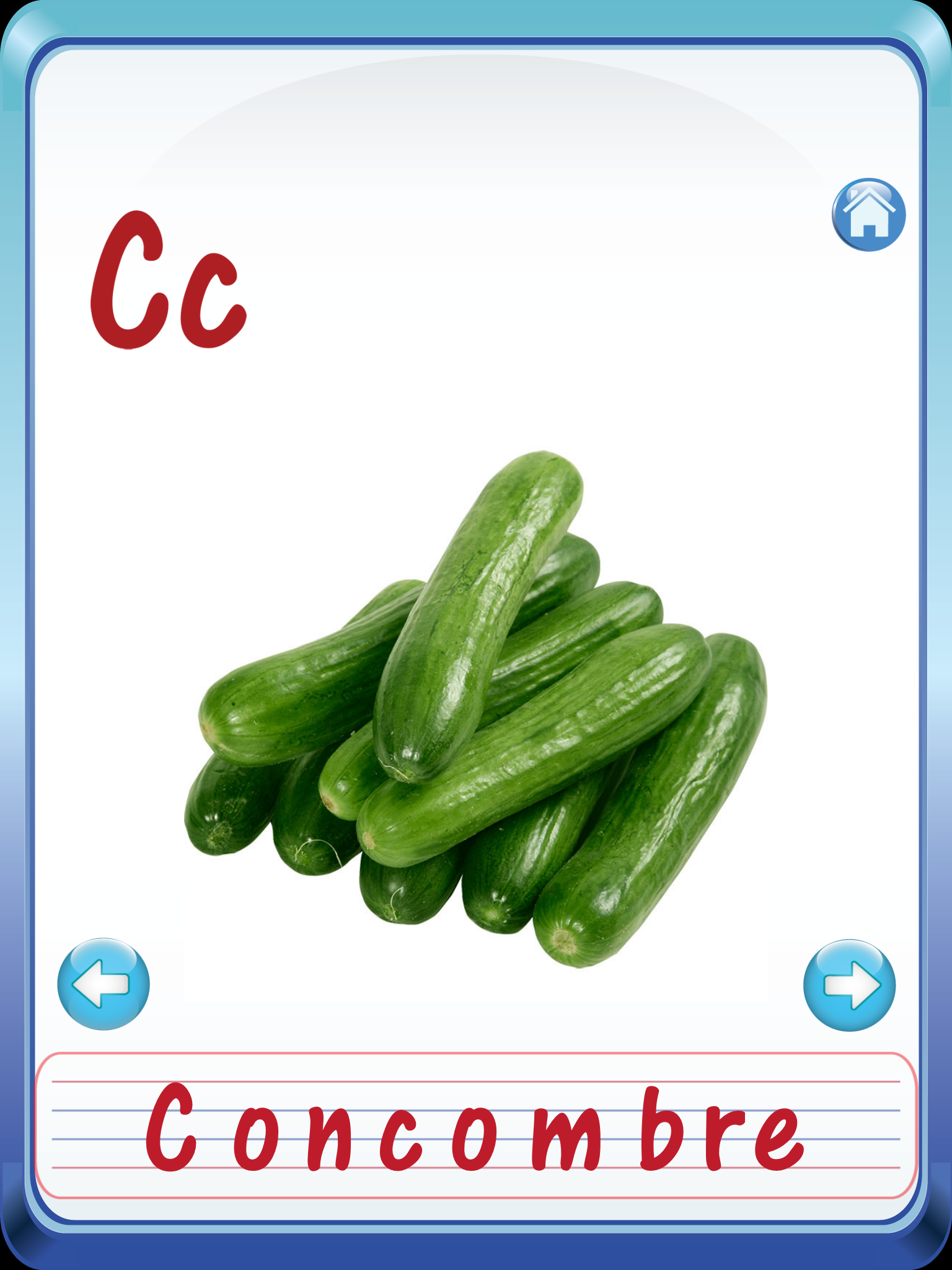 Preschooler Kids French ABC Alphabets & Numbers Flash Cards screenshot 9