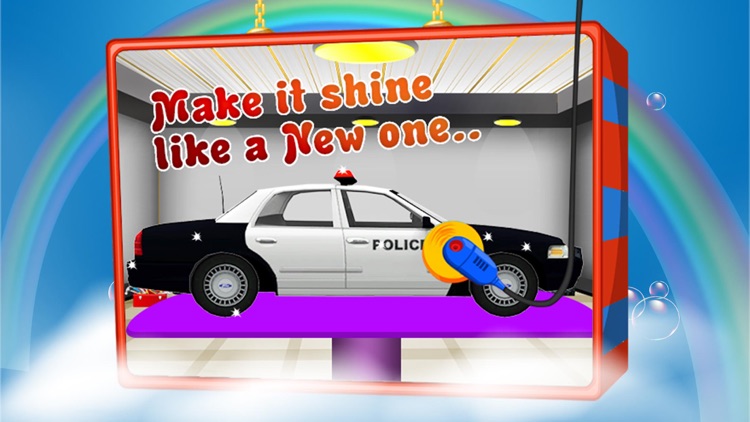 Police Car Wash – Cleanup messy vehicle in this auto cleaning game