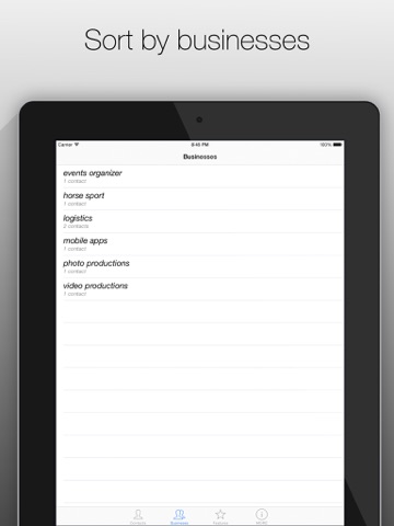 Screenshot #6 pour Business Contacts App