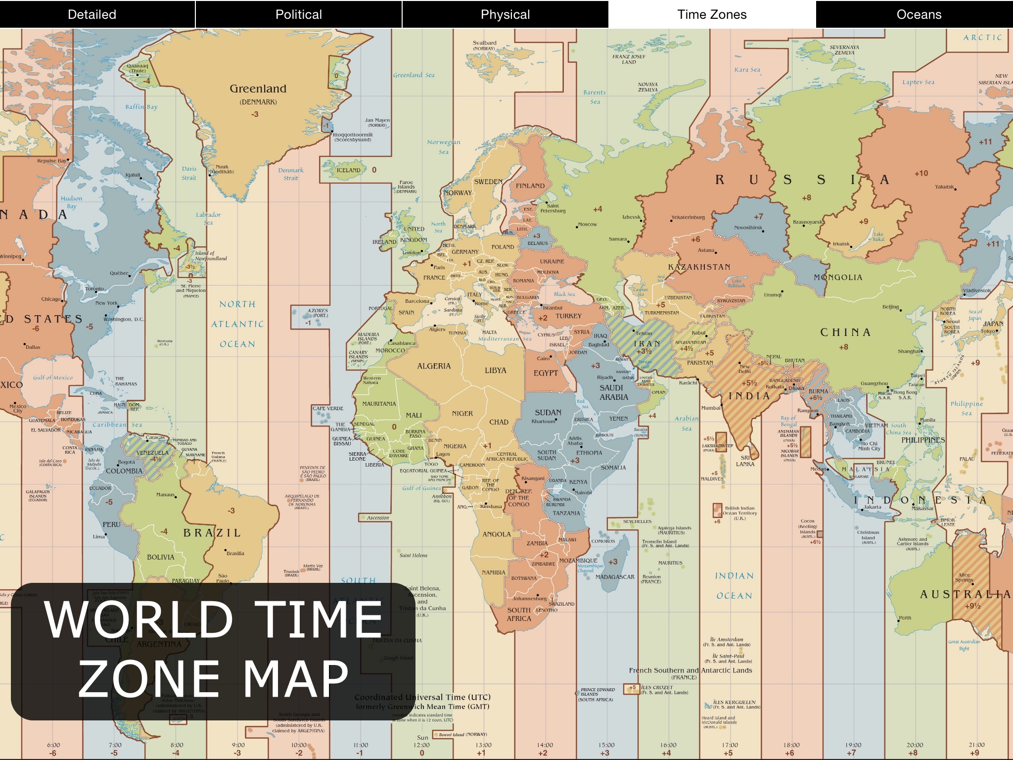 World Map for iPad FREE screenshot 2