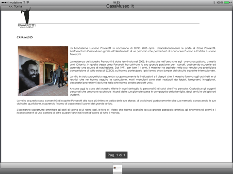 Pavarotti iPad screenshot 5 - Music app