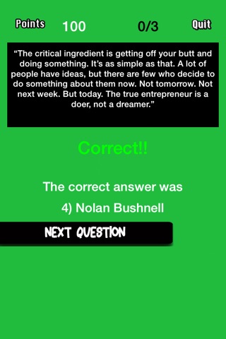 Ultimate Trivia - Entrepreneurial Quotes screenshot 3