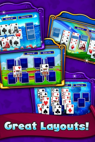 Solitaire Free-Cell – spades plus hearts classic card game for ipad free screenshot 3