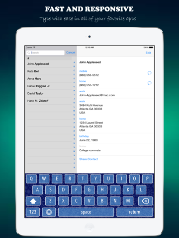 KeyVibes - Color Keyboards and Custom Themes iPad screenshot 5 - Utilities app