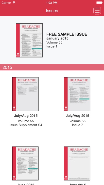 Headache:The Journal of Head and Face Pain screenshot-3