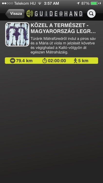 Mátra GUIDE@HAND, Audio and Map screenshot-1