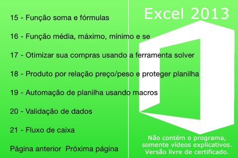 Tutorial Excel 2013 Edition for iPhone screenshot 2