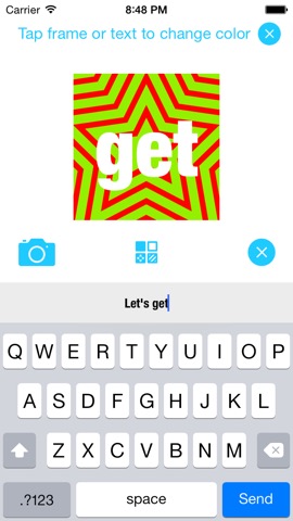 Maxi Text - GIF Messaging App For Bold Colorful Textersのおすすめ画像2