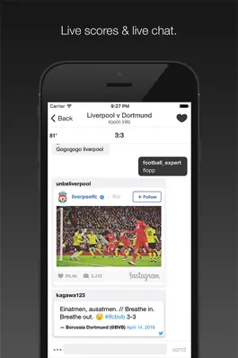 Game screenshot Fanschat - Football/Soccer Live Scores & Live Chat apk
