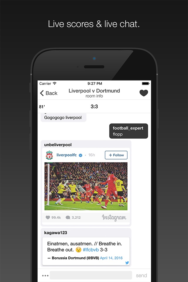Fanschat - Football/Soccer Live Scores & Live Chat screenshot 2