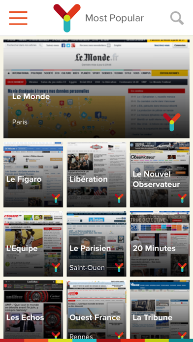 Screenshot #1 pour myNews France - Tout le Journaux et Magasin