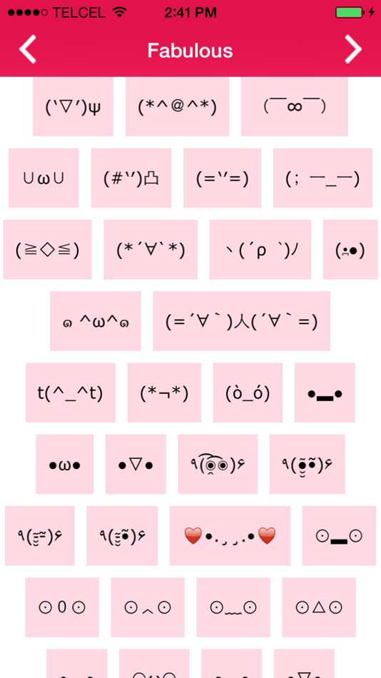 #5. Copy Emoji - share emotions using text emoticons or smileys sorted in categories as happy, sad, curious (iOS) 来自: JUAN MIGUEL DE ROBLES MACEDO