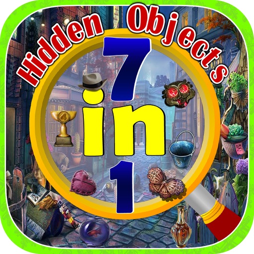 Hidden Objects 7 in 1 iOS App