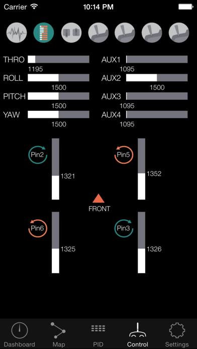 MultiWii GUI screenshot