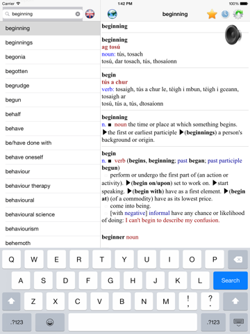 Screenshot #5 pour English Irish best dictionary - Béarla Gaeilge Foclóir fearr