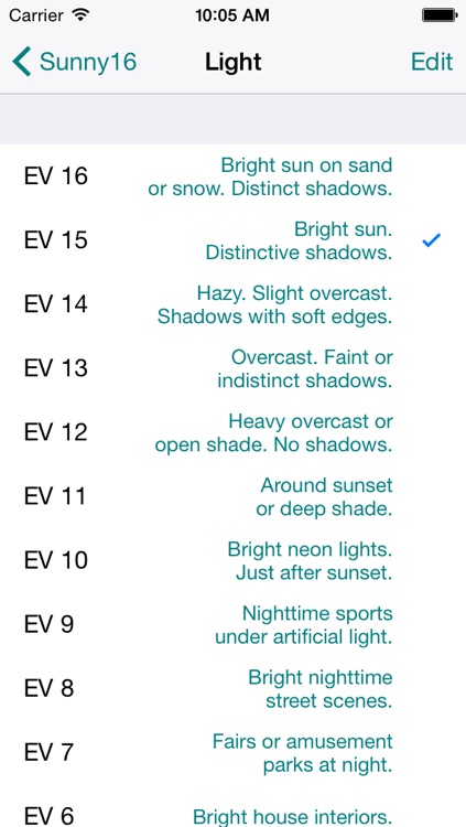 Sunny16 exposure calculator