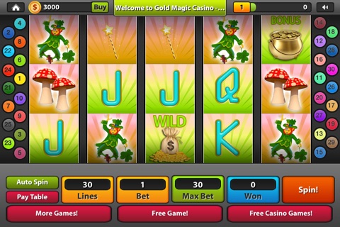 Gold Magic Casino - Free Slots Machine screenshot 3