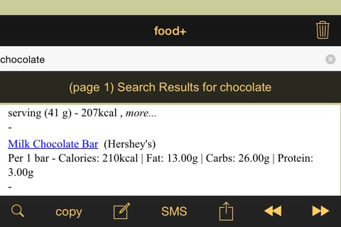 food+: Food & Calorie Information and Nutritional Content screenshot 2