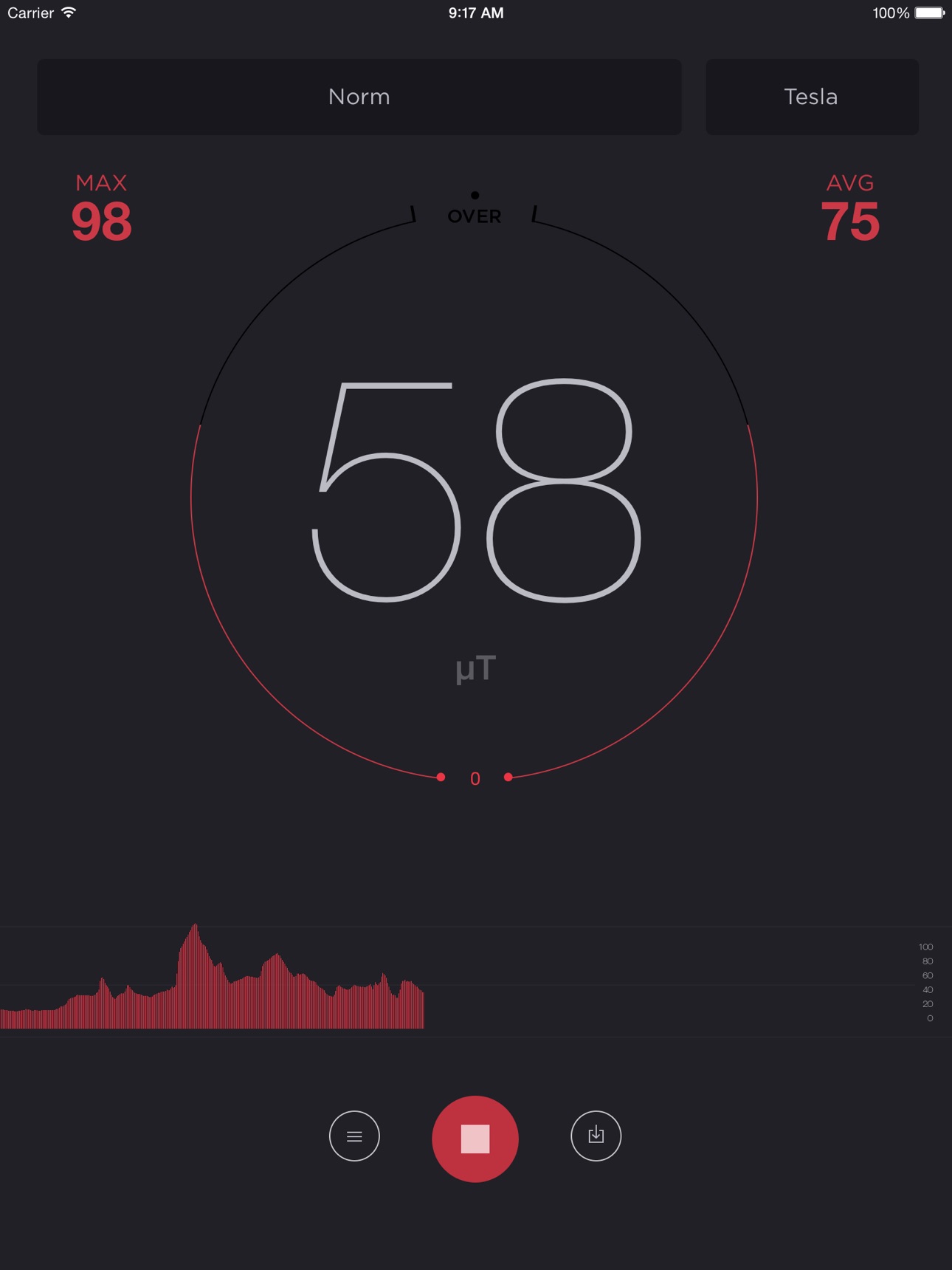Screenshot 7 of Magnetometer - metal detector and magnetic field meter in tesla and gauss