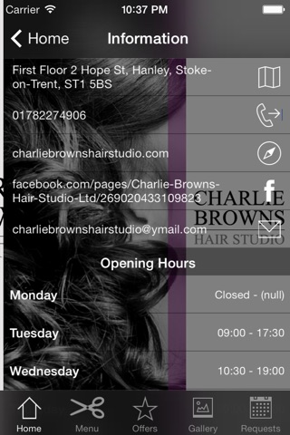 Charlie Browns Hair Studio screenshot 3