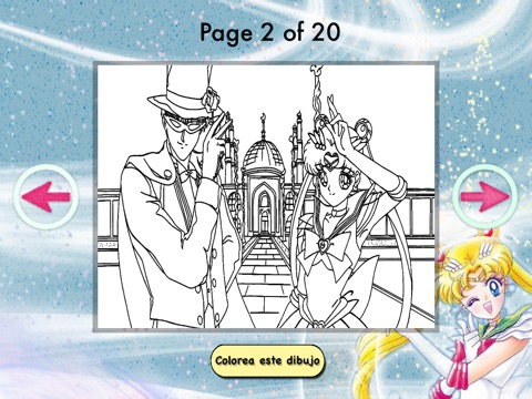 Color Book for Sailor Moon by Serena (unofficial) screenshot 2