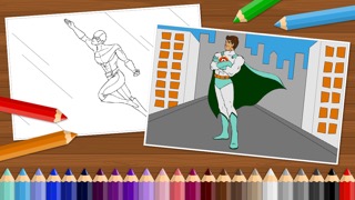 Superheroes - Coloring Book for Little Boys and Kids - Free Gameのおすすめ画像4