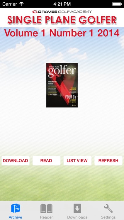 Single Plane Golfer