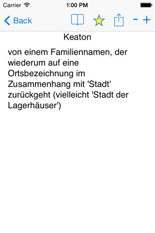 Namensbedeutung auf Deutsch screenshot 3