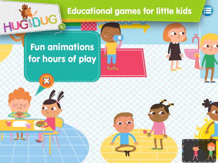 DayCare Explorer - HugDug kindergarten and nursery activity game for little kids. screenshot-4