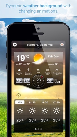 Weather Cast HD : Live World Weather Forecasts & Reports with World Clock for iPad & iPhoneのおすすめ画像1