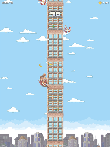 Screenshot #5 pour Super Kong Climb - Endless Pixel Arcade Climbing Game