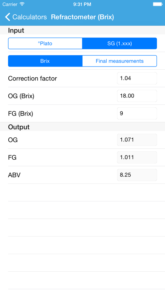 #3. Brewing Calc (iOS) Podle: Alexandr Khrulev