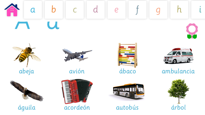 Libro de vocabulario alfabético para niños Diccionario alfabético para Jardín de infantes y preescolar