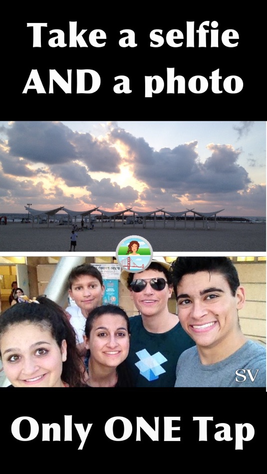 #1. Frontback To The Future - Capture Your Selfie Vista (SV) (iOS) 由: Tyler Weitzman