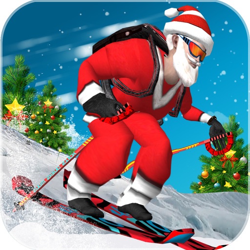 Offroad Santa Skiing Icon