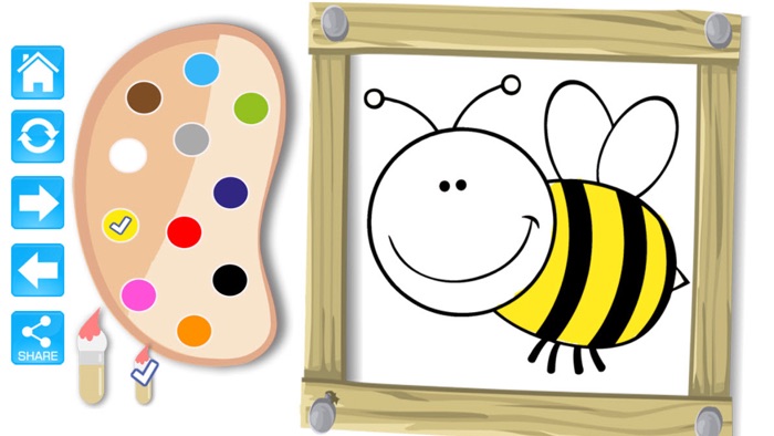 Easy Coloring Book For Kids