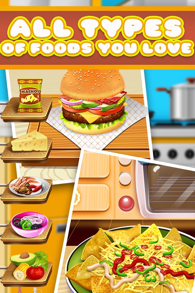 Kitchen Food Maker Salon - Fun School Lunch & Dessert Cooking Kids Games for Girls & Boys! screenshot 4