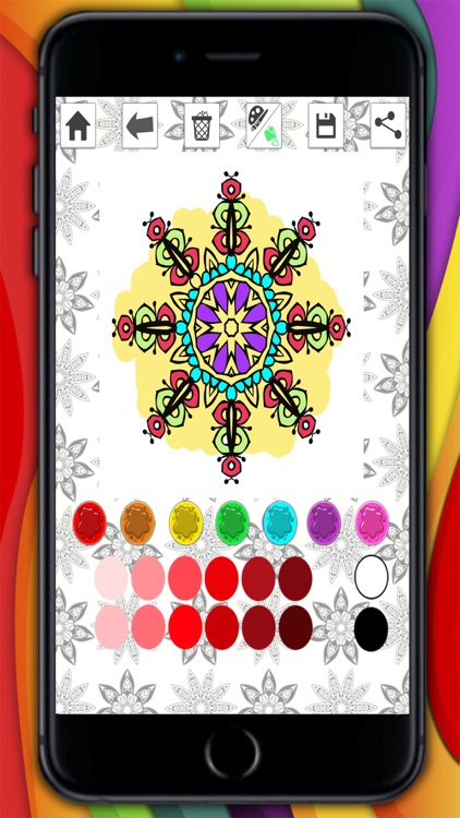 Mandalas coloring pages for adults - Premium screenshot-3