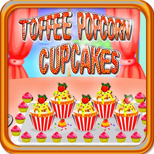 Toffee Popcorn Cupcakes Icon