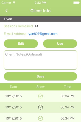 Session Tracker for Personal Trainers screenshot 4