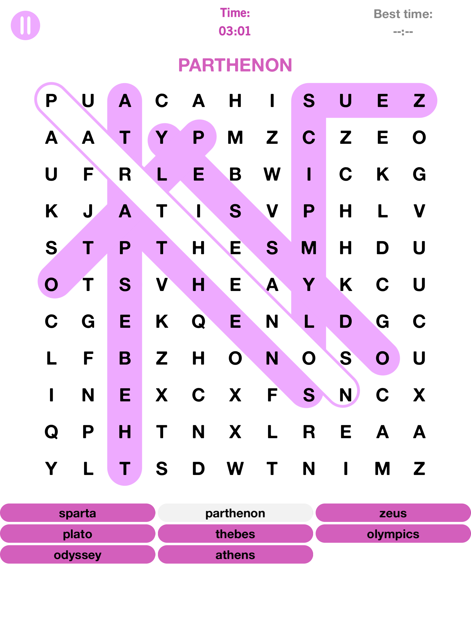 Word Search - Quest for the Hidden Words Puzzle Game