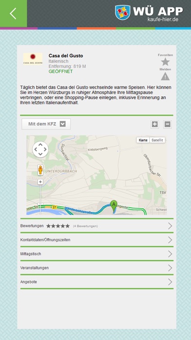 Screenshot #3 pour WÜ App : Die App für Würzburg