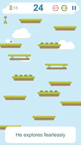 Game screenshot Best Sheep jumps on ladder of platforms with crazy faith hack